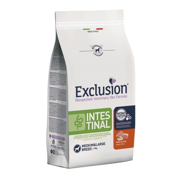 EXCLUSION DIET INTESTINAL ADULT MED/LAR CON MAIALE E RISO KG.3