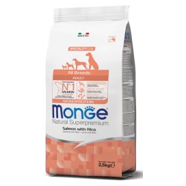 MONGE ALL BREEDS ADULT SALMONE RISO KG. 2,5